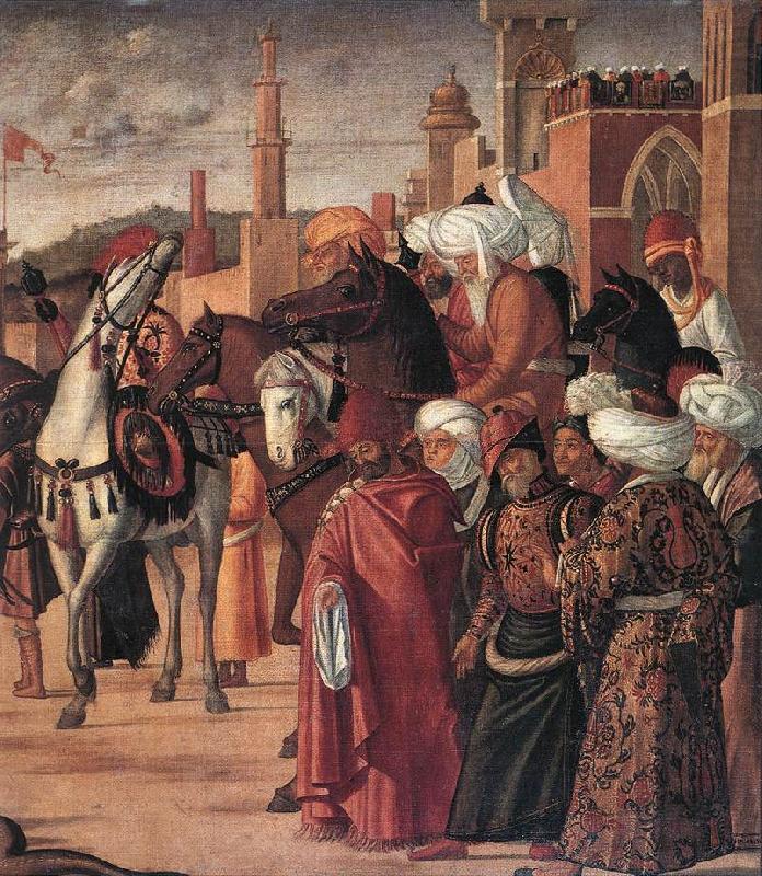 CARPACCIO, Vittore The Triumph of St George (detail) fsg china oil painting image